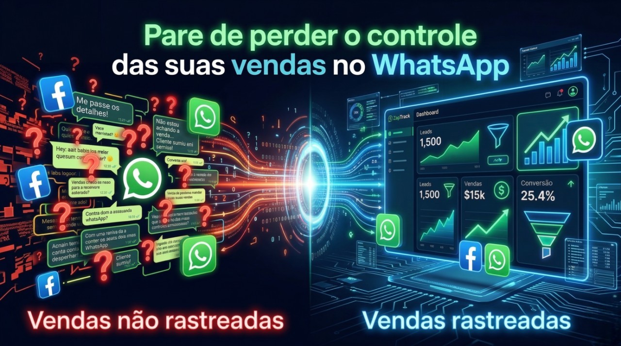 Comparação: sem rastreamento versus com ZappTrack